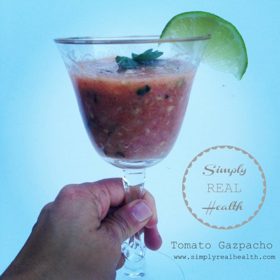 Tomato Gazpacho via Simply Real Health